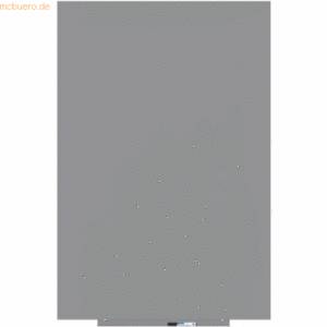 Rocada Skinwhiteboard-Modul lackiert 100x150cm RAL 7038 achatgrau