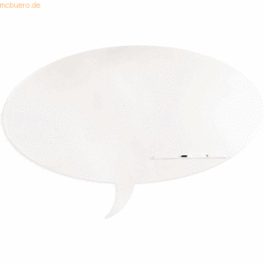 Rocada Symbol-Tafel Skinshape Sprechblase lackiert 100x150cm RAL 9010