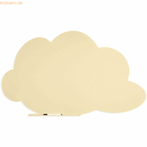 Rocada Symbol-Tafel Skinshape Wolke lackiert 75x115cm RAL 1013 perlwei