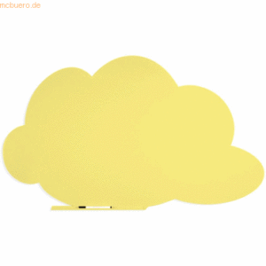 Rocada Symbol-Tafel Skinshape Wolke lackiert 75x115cm RAL 1016 schwefe
