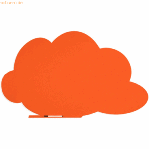 Rocada Symbol-Tafel Skinshape Wolke lackiert 75x115cm RAL 2008 hellrot