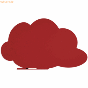 Rocada Symbol-Tafel Skinshape Wolke lackiert 75x115cm RAL 3002 karminr