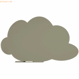 Rocada Symbol-Tafel Skinshape Wolke lackiert 75x115cm RAL 7033 zementg