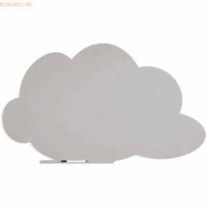 Rocada Symbol-Tafel Skinshape Wolke lackiert 75x115cm RAL 7038 achatgr