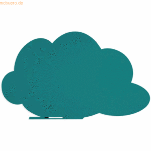 Rocada Symbol-Tafel Skinshape Wolke lackiert 100x150cm RAL 5021 wasser