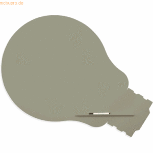 Rocada Symbol-Tafel Skinshape Glühbirne lackiert 75x115cm RAL 7030 ste