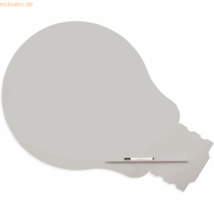 Rocada Symbol-Tafel Skinshape Glühbirne lackiert 75x115cm RAL 7038 ach