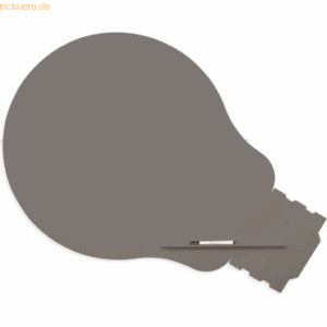 Rocada Symbol-Tafel Skinshape Glühbirne lackiert 75x115cm RAL 7039 qua