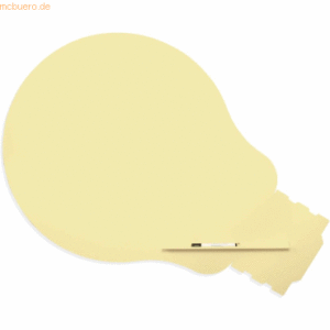 Rocada Symbol-Tafel Skinshape Glühbirne lackiert 100x150cm RAL 1015 he