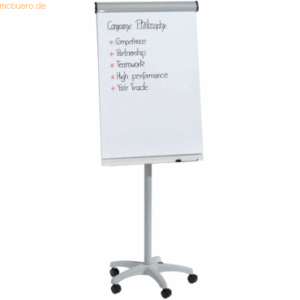 Rocada Flipchart Eco Mobil Einbeinstativ rollbar lichtgrau