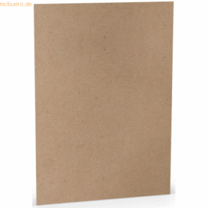 10 x Paperado Briefpapier A4 125g/qm VE=10 Blatt Kraft