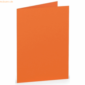 10 x Paperado Doppelkarte A7 hoch VE=5 Stück Orange