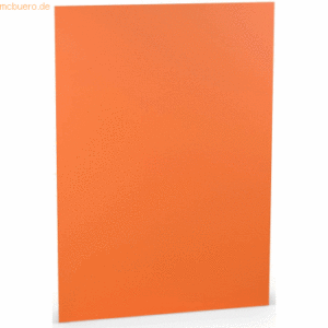 10 x Paperado Karton A4 220g/qm VE=5 Blatt Orange