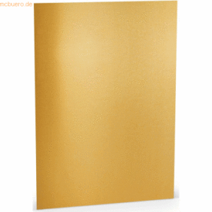 10 x Paperado Karton A4 220g/qm VE=5 Blatt Gold