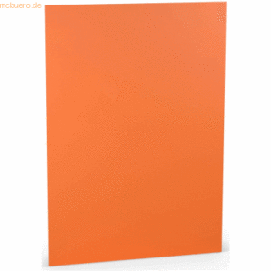 10 x Paperado Briefpapier A4 160g/qm VE=10 Blatt Orange