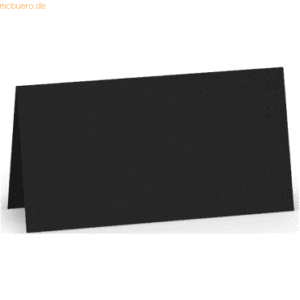 10 x Paperado Tischkarten 10x10cm VE=5 Stück Schwarz