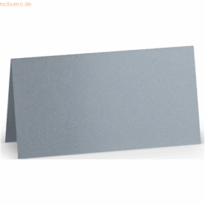 10 x Paperado Tischkarten 10x10cm VE=5 Stück Silber