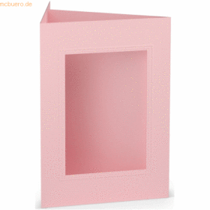 10 x Paperado Passepartoutkarte B6 eckig VE=5 Stück Flamingo