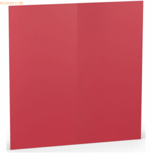 10 x Paperado Doppelkarte DL hoch VE=5 Stück Rot