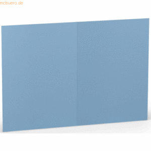 10 x Paperado Doppelkarten A6 220g/qm dunkelblau VE=5 Stück