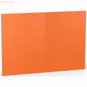 10 x Paperado Doppelkarte A5 hoch VE=5 Stück Orange