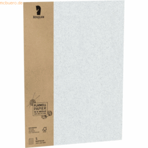 10 x Rössler Schreibpapier A4 Terra Flanell 120g/VE=5 Stück