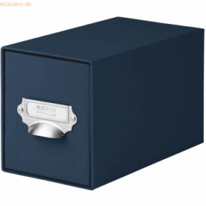 2 x S.O.H.O. CD-Schubladenbox Navy mit Griff