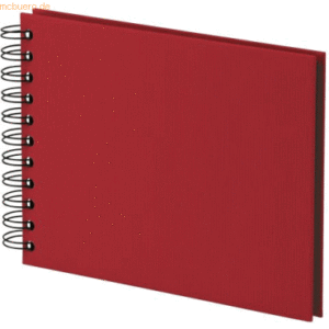 S.O.H.O. Fotoalbum Whire-O 40 Seiten 195x145mm rot/schwarz