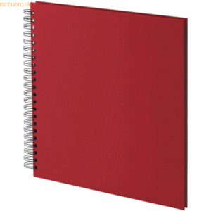 S.O.H.O. Fotoalbum Whire-O 60 Seiten 290x290mm rot/schwarz