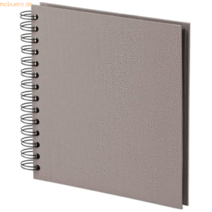 S.O.H.O. Fotoalbum Whire-O 60 Seiten 180x180mm taupe/schwarz