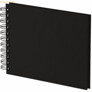 S.O.H.O. Fotoalbum Whire-O 40 Seiten 195x145mm schwarz/schwarz