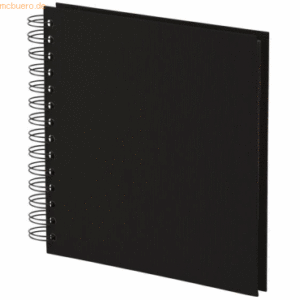 S.O.H.O. Fotoalbum Whire-O 60 Seiten 180x180mm schwarz/schwarz