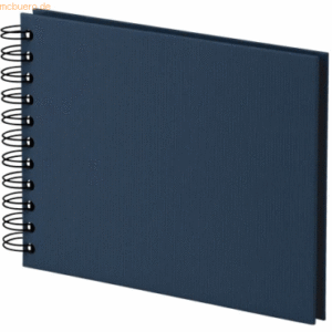 S.O.H.O. Fotoalbum Whire-O 40 Seiten 195x145mm navy/schwarz