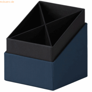 4 x S.O.H.O. Stifteköcher 86x86x100mm Navy