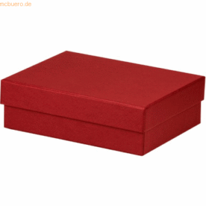 3 x Rössler Geschenkverpackung Boxline 140x190x60mm Rot