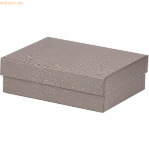 3 x Rössler Geschenkverpackung Boxline 140x190x60mm Taupe