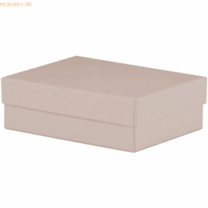 3 x Rössler Geschenkbox 140x190x60mm taupe metallic