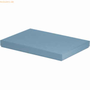 4 x Rössler Geschenkbox Boxline für A4 225x325x30mm Denim