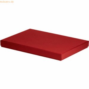 4 x Rössler Geschenkbox Boxline für A4 225x325x30mm Rot