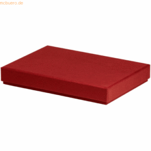 4 x Rössler Geschenkbox Boxline für A5 155x215x30mm Rot
