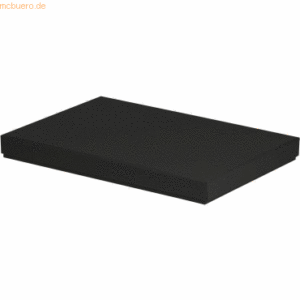 4 x Rössler Geschenkbox Boxline für A4 225x325x30mm Schwarz