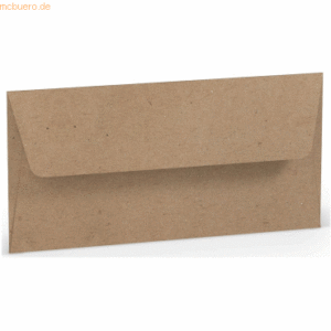 50 x Paperado Briefumschlag DL Nassklebung Kraft