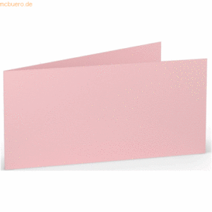 50 x Paperado Doppelkarte DL quer Flamingo