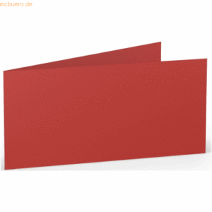 50 x Paperado Doppelkarte DL quer Tomate