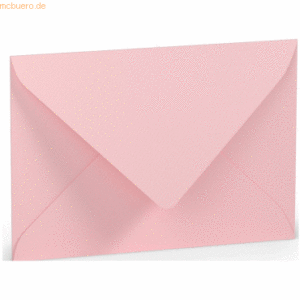50 x Paperado Briefumschlag C6 Nassklebung Seidenfutter Flamingo