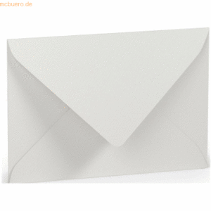 50 x Paperado Briefumschlag C6 Nassklebung Seidenfutter Eisgrau