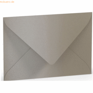 50 x Paperado Briefumschlag C6 Nassklebung taupe metallic