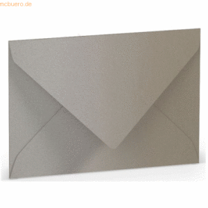 50 x Paperado Briefumschlag C7 Nassklebung taupe metallic
