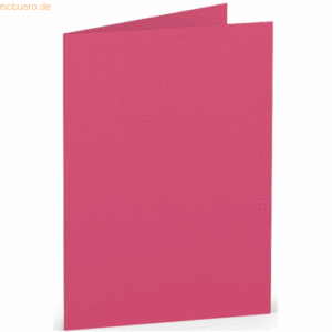 50 x Paperado Doppelkarte A7 hoch Fuchsia