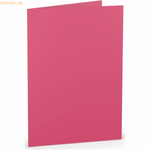 50 x Paperado Doppelkarte A5 hoch Fuchsia